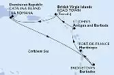 La Romana,Catalina Island,Bridgetown,Fort de France,St John s,Road Town,La Romana
