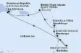 La Romana,Catalina Island,Bridgetown,Fort de France,Pointe-a-Pitre,Road Town,La Romana