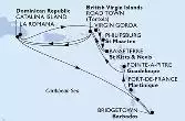 Bridgetown,Fort de France,Pointe-a-Pitre,Road Town,La Romana,Virgin Gorda,Philipsburg,Basseterre,Road Town,Catalina Island,La Romana,Catalina Island,Bridgetown