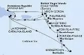 Bridgetown,Fort de France,Pointe-a-Pitre,Road Town,La Romana,Samana Bay,Virgin Gorda,Basseterre,Philipsburg,Catalina Island,La Romana,Catalina Island,Bridgetown