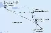 Fort de France,St John s,La Romana,Catalina Island,Bridgetown,Fort de France