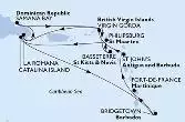 Fort de France,St John s,Virgin Gorda,La Romana,Samana Bay,Virgin Gorda,Basseterre,Philipsburg,Catalina Island,La Romana,Catalina Island,Bridgetown,Fort de France