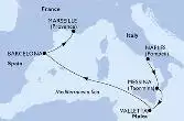 Naples,Messina,Valletta,Barcelona,Marseille