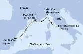 Valencia,Marseille,Genoa,Civitavecchia