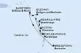 Bridgetown,Basseterre,St John s,Roseau,Fort de France,Pointe-a-Pitre