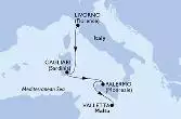 Livorno,Cagliari,Palermo,Valletta