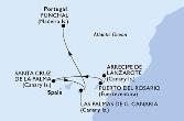 Arrecife de Lanzarote,Puerto del Rosario,Santa Cruz de La Palma,Las Palmas de G.Canaria,Funchal