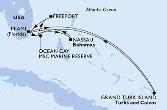 Miami,Ocean Cay,Freeport,Miami,Grand Turk Island,Ocean Cay,Nassau,Miami