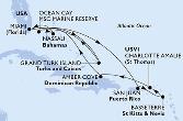 Miami,San Juan,Basseterre,Charlotte Amalie,Amber Cove,Miami,Grand Turk Island,Ocean Cay,Nassau,Miami