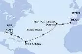 Miami,Philipsburg,Ponta Delgada,Lisbon