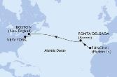 Funchal,Ponta Delgada,Ponta Delgada,Boston,Boston,New York