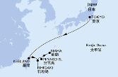 Tokyo,Keelung,Ishigaki,Miyako Is.,Naha
