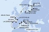 Civitavecchia,Livorno,Genoa,Marseille,Barcelona,La Coruna,Bilbao,La Rochelle,Brest,Warnemunde,Gdynia,Klaipeda,Riga,Tallinn,Helsinki,Stockholm,Stockholm