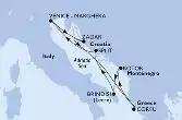 Croatia,Italy,Greece,Montenegro
