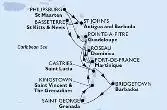 Martinique,Guadeloupe,Saint Lucia,Barbados,Grenada,Saint Vincent & The Grenadines,Netherlands Antilles,Antigua and Barbuda,Saint Kitts and Nevis,Dominica