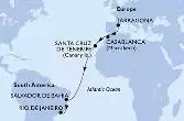 Tarragona,Casablanca,Santa Cruz de Tenerife,Salvador,Rio de Janeiro