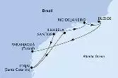 Santos,Itajai,Ilhabela,Rio de Janeiro,Buzios,Paranagua