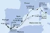 Alicante,Civitavecchia,Genoa,Marseille,Malaga,Tangier,Portimao,Ceuta,Alicante