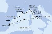 Barcelona,Marseille,Genoa,Livorno,Civitavecchia,Valencia