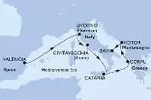 Valencia,Livorno,Civitavecchia,Catania,Corfu,Kotor,Bari