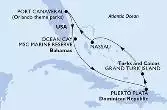 Port Canaveral,Ocean Cay,Puerto Plata,Grand Turk Island,Nassau,Port Canaveral