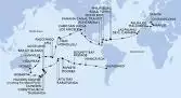 Valparaiso,Hanga Roa,Bounty Bay Passage,Papeete,Papeete,Moorea,Aitutaki,Rarotonga,Bay of Islands,Auckland,Tauranga,Christchurch,Dunedin,Cruising Milford Sound,Hobart,Hobart,Sydney,Sydney,Noumea,Luganville,Apia,Pago Pago,Honolulu,Hilo,Los Angeles,Cabo San Lucas,Puntarenas,BLB-Panam Canal,CTB-Panama Canal,Ocho Rios,Road Town,Philipsburg,Las Palmas de G.Canaria,Palma de Mallorca,Naples,Civitavecchia,Genoa