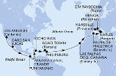 Los Angeles,Cabo San Lucas,Puntarenas,BLB-Panam Canal,CTB-Panama Canal,Ocho Rios,Road Town,Philipsburg,Las Palmas de G.Canaria,Palma de Mallorca,Naples,Civitavecchia,Genoa,Marseille
