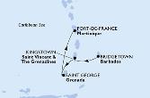 Bridgetown,Kingstown,Saint George,Fort de France