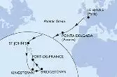 Le Havre,Ponta Delgada,St John s,Kingstown,Bridgetown,Fort de France