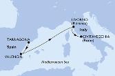 Tarragona,Valencia,Livorno,Civitavecchia