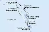 Pointe-a-Pitre,St John s,Philipsburg,Basseterre,Roseau,Fort de France,Pointe-a-Pitre