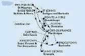 Bridgetown,Kingstown,Castries,Saint George,Fort de France,Pointe-a-Pitre,Roseau,Philipsburg,St John s,Basseterre,Fort de France,Pointe-a-Pitre,Bridgetown