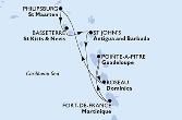 Pointe-a-Pitre,Roseau,Philipsburg,Basseterre,St John s,Fort de France,Pointe-a-Pitre