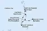 Bridgetown,Kingstown,Saint George,Castries,Fort de France