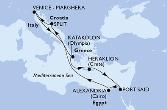 Split,Venice-Marghera,Katakolon,Heraklion,Port Said,Alexandria,Split