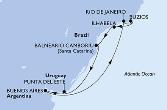 Rio de Janeiro,Buzios,Ilhabela,Balneario Camboriu,Punta Del Este,Buenos Aires,Rio de Janeiro