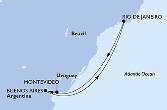 Rio de Janeiro,Montevideo,Buenos Aires,Rio de Janeiro