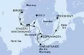Stockholm,Copenhagen,Warnemunde,Kristiansand,Bergen,Lyngdal,Oslo