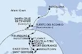 Barcelona,Puerto del Rosario,Santa Cruz de Tenerife,Philipsburg,Basseterre,Kingstown,Bridgetown,Saint George,Fort de France,Pointe-a-Pitre,St John s,Philipsburg,Basseterre,Roseau,Fort de France