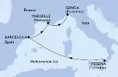 Messina,Barcelona,Marseille,Genoa