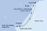 Buenos Aires,Santos,Balneario Camboriu,Punta Del Este,Buenos Aires