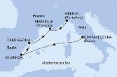 Civitavecchia,Valencia,Tarragona,Marseille,Genoa