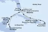 Miami,Isla de Roatan,Costa Maya,Cozumel,Ocean Cay,Miami,Puerto Plata,San Juan,Ocean Cay,Miami