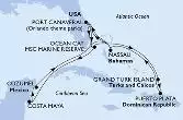 Port Canaveral,Ocean Cay,Grand Turk Island,Puerto Plata,Nassau,Port Canaveral,Ocean Cay,Costa Maya,Cozumel,Nassau,Port Canaveral