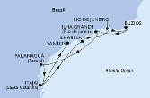Itajai,Ilhabela,Rio de Janeiro,Buzios,Ilha Grande,Paranagua,Itajai,Santos