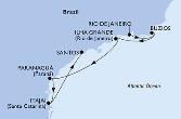 Rio de Janeiro,Buzios,Ilha Grande,Paranagua,Itajai,Santos
