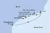 Santos,Ilhabela,Rio de Janeiro,Ilha Grande,Buzios,Paranagua