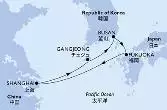 Shanghai,Gangjeong,Busan,Fukuoka,Shanghai