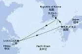 Shanghai,Fukuoka,Busan,Shanghai