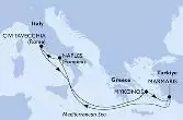 Marmaris,Naples,Civitavecchia,Mykonos,Marmaris